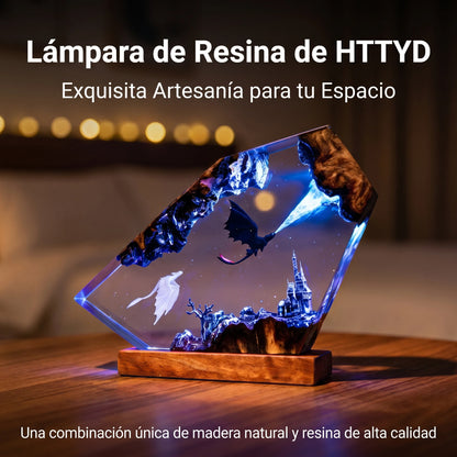 Lámpara HTTYD de Resina Epoxi LED
